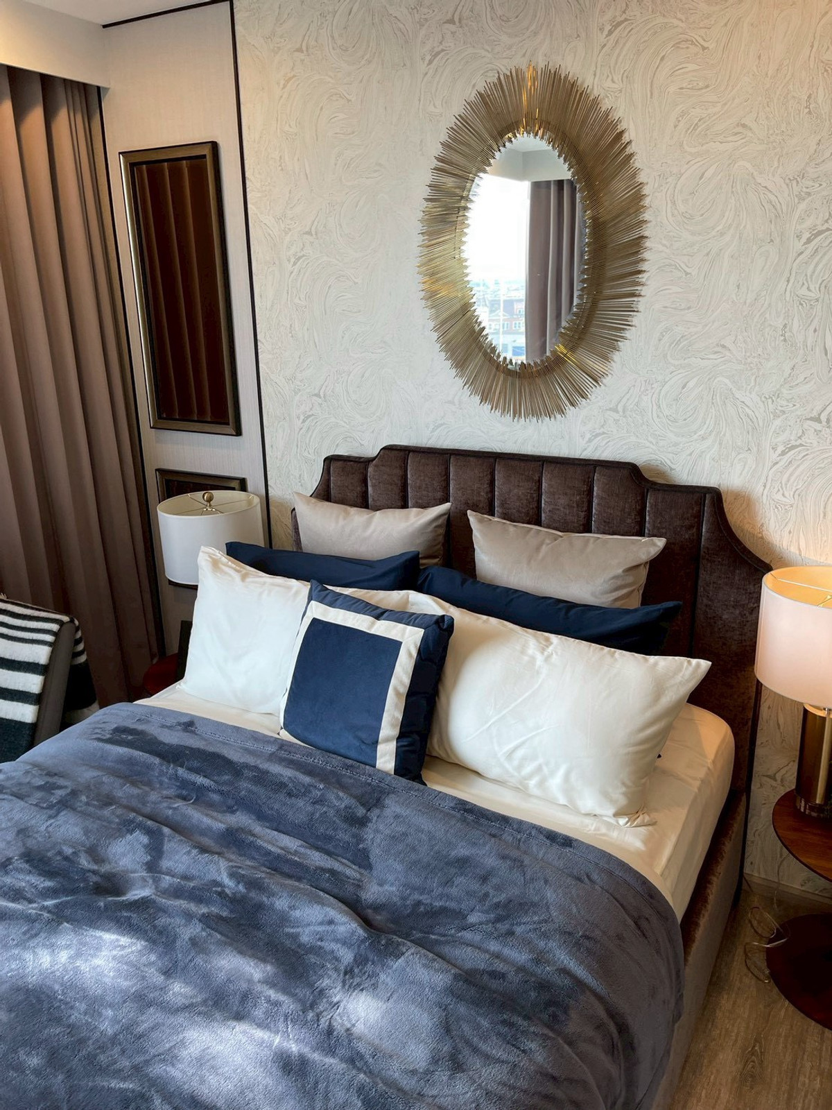 For RentCondoOnnut, Udomsuk : For Rent IDEO Mobi SK66 2BR2BR 2Baht 8th floor. Ready to move in (For Rent IDEO Mobi #Sukhumvit66, beautifully decorated, ready to move in)