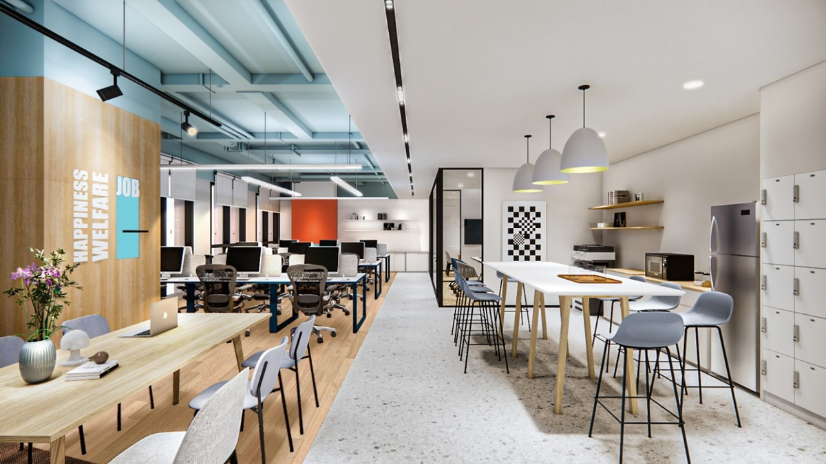 For RentOfficeRama9, Petchburi, RCA : Office Space V ONE Tower 88-299sqm For RENT Near MRT PhraRam 9 Central Rama 9