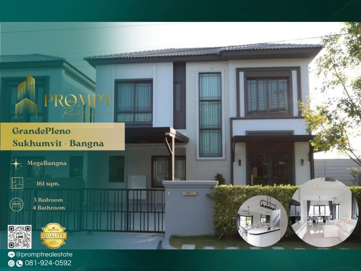 For RentHouseSamut Prakan,Samrong : GH01308 - Grande Pleno Sukhumvit - Bangna  :  แกรนด์ พลีโน่ สุขุมวิท - บางนา - #MegaBangna #International School (SISB / TCIS / Concordian) #Suvarnabhumi Airport

Family-friendly Bangna location close to major malls, top international schools, and key Suk