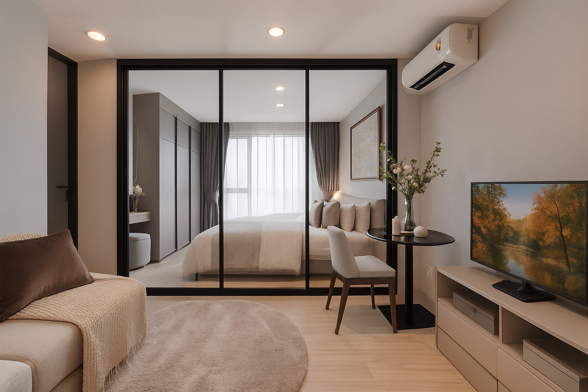 For RentCondoBangna, Bearing, Lasalle : NEW ROOM 📍✨ 1 Bedroom 29 sqm @IDEO MOBI SUKHUMVIT EASTPOINT @BTS bangna 14,000 Per Month