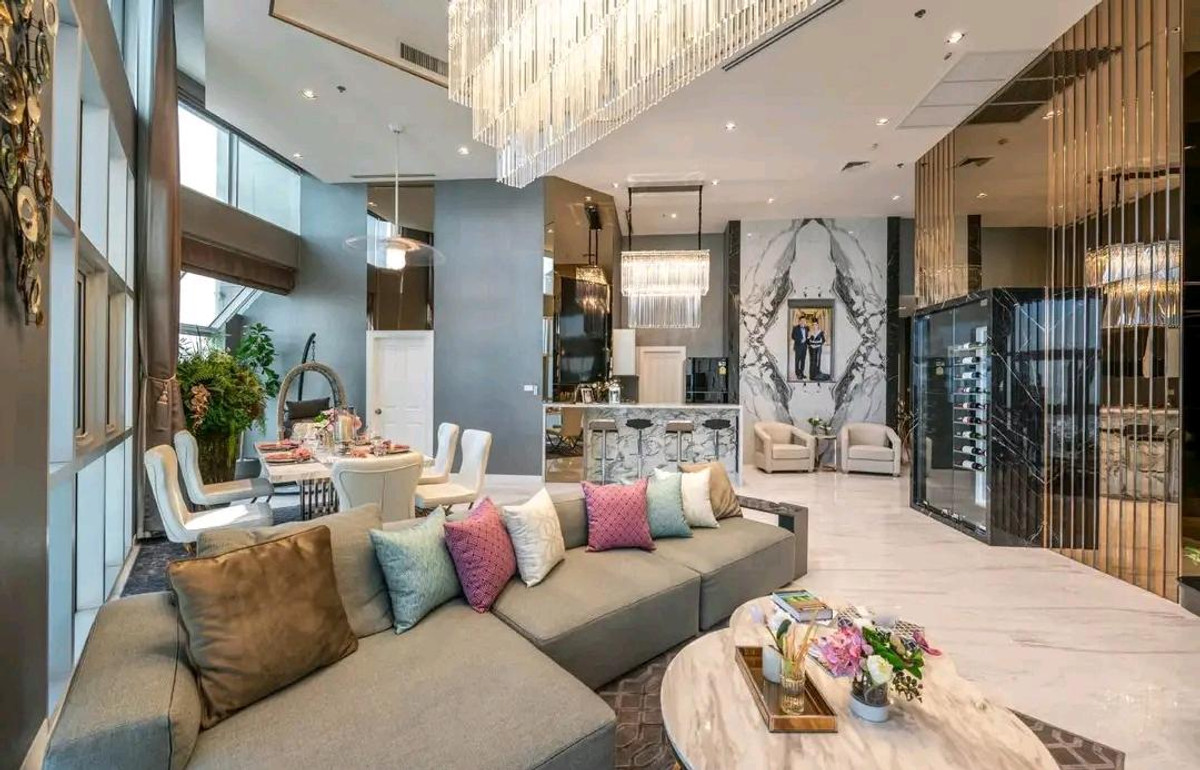 ขายคอนโดพระราม 9 เพชรบุรีตัดใหม่ RCA : ✨ LUXURY PENTHOUSE Belle Grand พระราม 9 ชั้น 36 | 178.43 ตร.ม. 2 นอน 3 น้ำ ระเบียง 3 ด้าน วิวเมือง 180° 💎 ราคาพิเศษ 35 ลบ. สนใจติดต่อเอเจ้นท์ลูกเจี๊ยบ 065-536-5165 