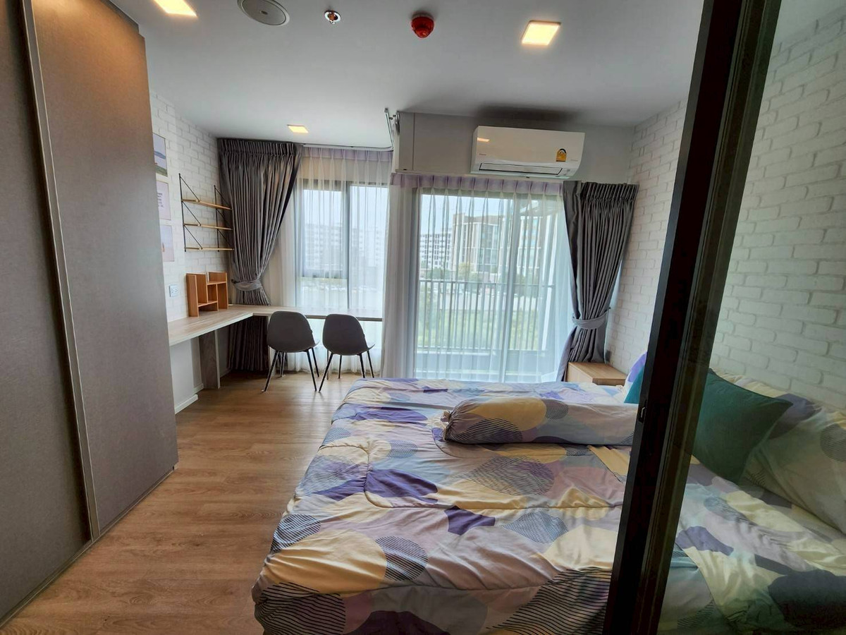 For RentCondoPathum Thani,Rangsit, Thammasat : 🏡 For rent Kave TU💖 ✨ Building D, 4th floor, open view ✅️ Ready to move in