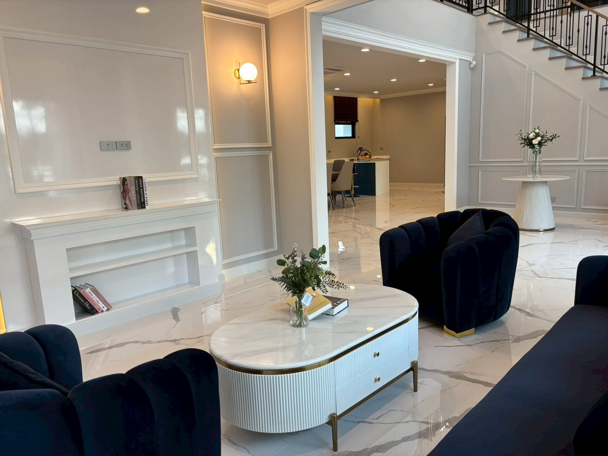 ให้เช่าบ้านลาดกระบัง สุวรรณภูมิ : เช่าบ้านหรู ใกล้สนามบิน BKK เศรษฐสิริ บางนา-สุวรรณภูมิ ตกแต่ง Premium เฟอร์ฯ ครบ