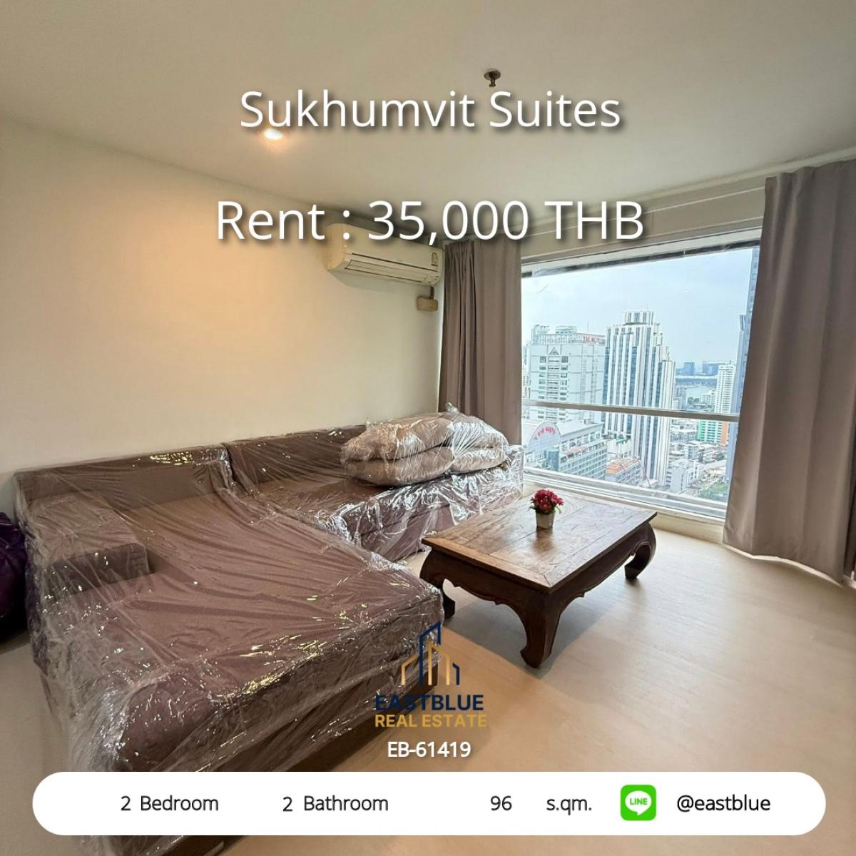For RentCondoNana, North Nana,Sukhumvit13, Soi Nana : Rent a luxury condo at Sukhumvit Suites with 2 bedrooms in the heart of Nana
near BTS Terminal 21 with a swimming pool and fitness center for only 35,000 THB/month!