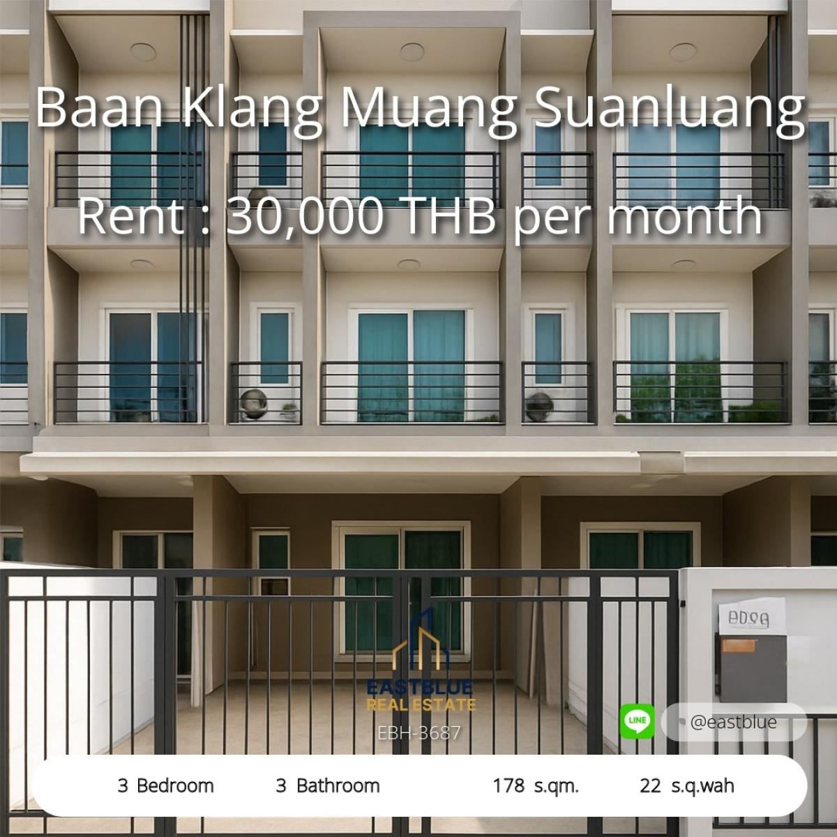 ให้เช่าทาวน์โฮมลาดกระบัง สุวรรณภูมิ : บ้านใหม่ Centro Bangna 2 พร้อมเฟอร์ครบ 4 นอน 4 น้ำ 
เช่าราคาใจกลางบางนา เพียง 115,000 บาทต่อเดือน!