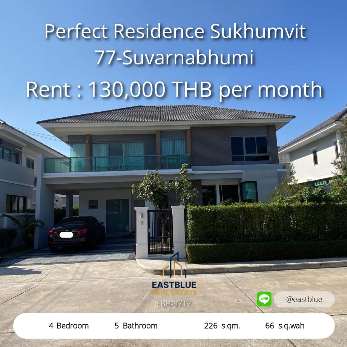 ให้เช่าบ้านสมุทรปราการ สำโรง : 28/01/2026, บ้านหรู 5 ห้องนอน ย่านลาดพร้าว พร้อมพื้นที่กว้าง 460 ตร.ม. 
ลงทุนหรืออยู่อาศัย ใกล้แยกลาดพร้าว เพียง 19.5 ล้าน!