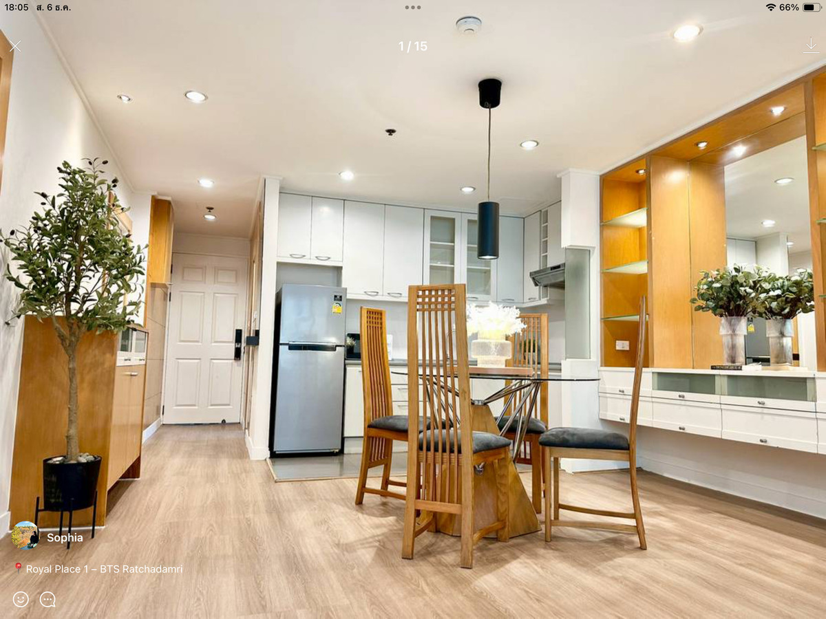 ให้เช่าคอนโดวิทยุ ชิดลม หลังสวน : เช่ารีเจ้นท์  รอยัล เพลส 1 ห้องใหญ่ สวย พร้อมอยู่ ใกล้ BTS ราชดำริ สนใจแอตไลน์ครับ@841qqlnr