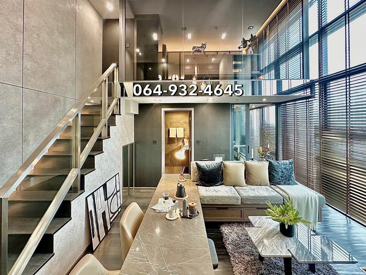 For SaleCondoRatchathewi,Phayathai : Like being at home in the heart of the city, 1Bed Loft 50 sq m, near Siam, near Chula, best price, elevate your life at Connor Ratchathewi PET Friendly 🐶🐱 📲064-932-4645 (Ken)