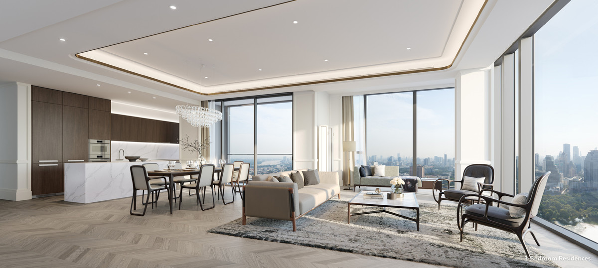 ให้เช่าคอนโดวิทยุ ชิดลม หลังสวน : One Bangkok Residence 187 - 3 Bedrooms for RENT