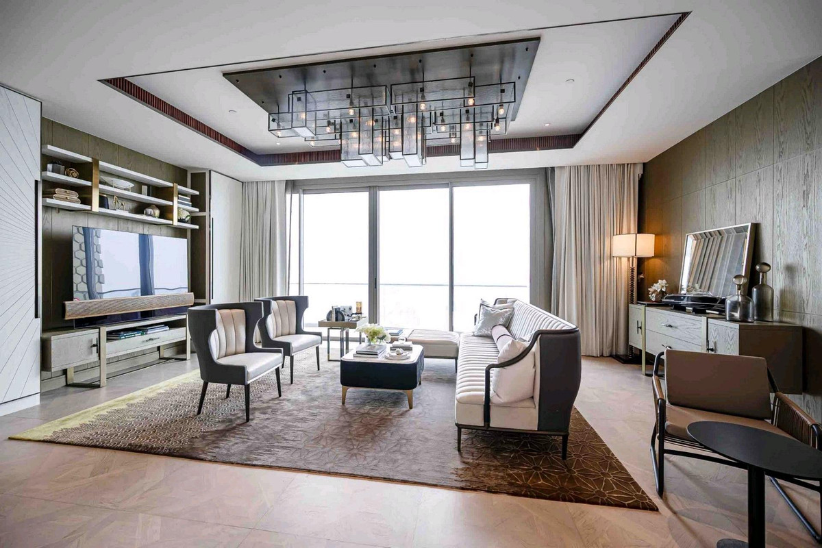 For SaleCondoWongwianyai, Charoennakor : The Residences Mandarin Oriental 3 bedrooms, 4 bathrooms, high floor, Chao Phraya view, 223.68 sq m | only 159