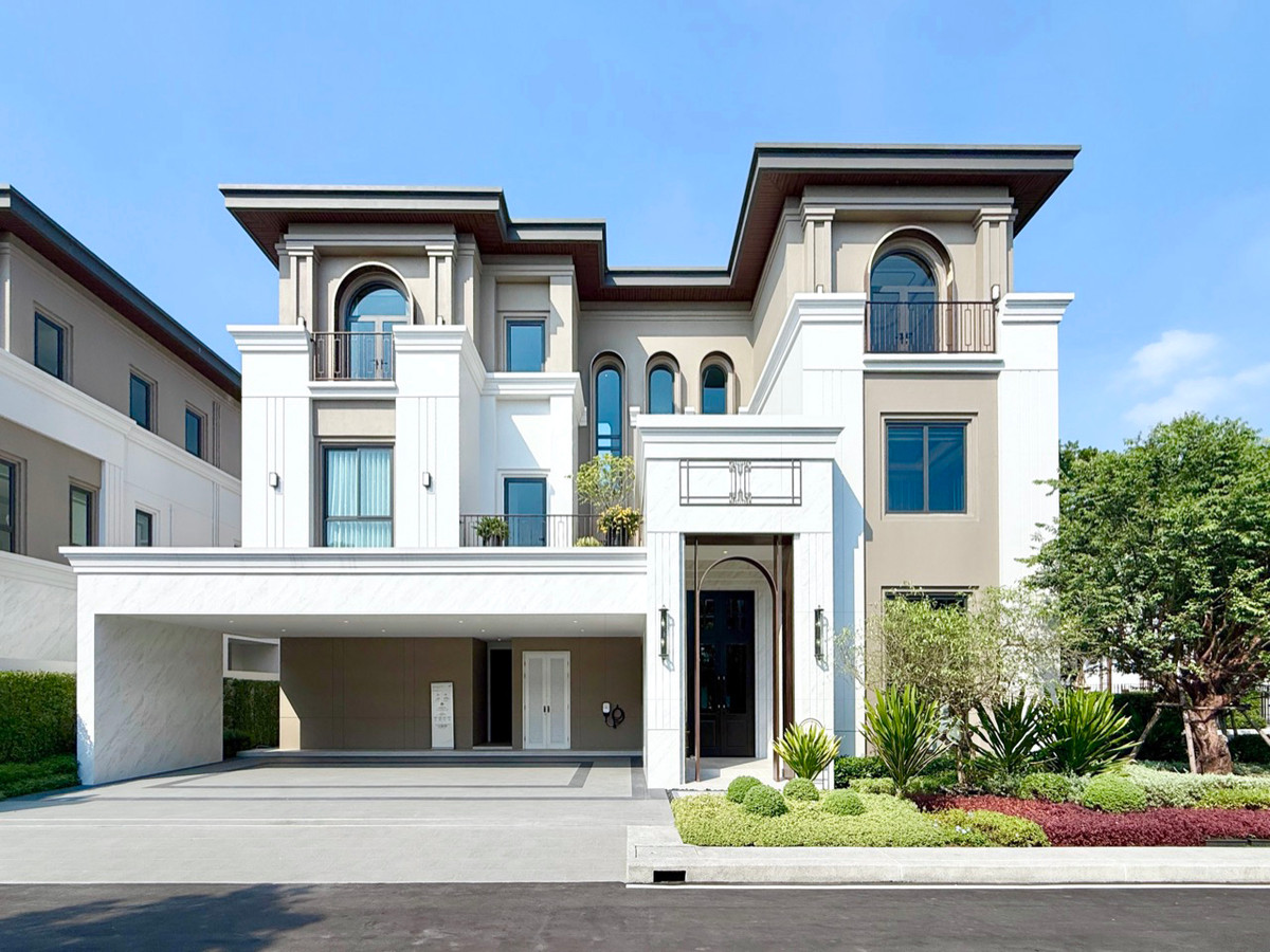 ขายบ้านบางนา แบริ่ง ลาซาล : 🚀 Cinq บางนา กม.7 - (ขนาดเริ่มต้น) บ้านเดี่ยว3ชั้น 748ตรม. 120ตร.วา 092-545-6151 (ทิม)