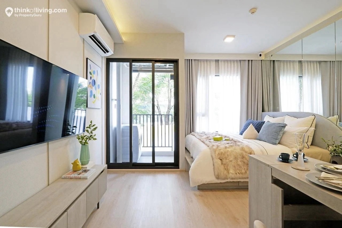 Sale DownCondoKasetsart, Ratchayothin : Selling down payment Cobe Kaset - Sripatum, 12th floor, Studio room, garden view, Kasetsart University, owner selling it himself.