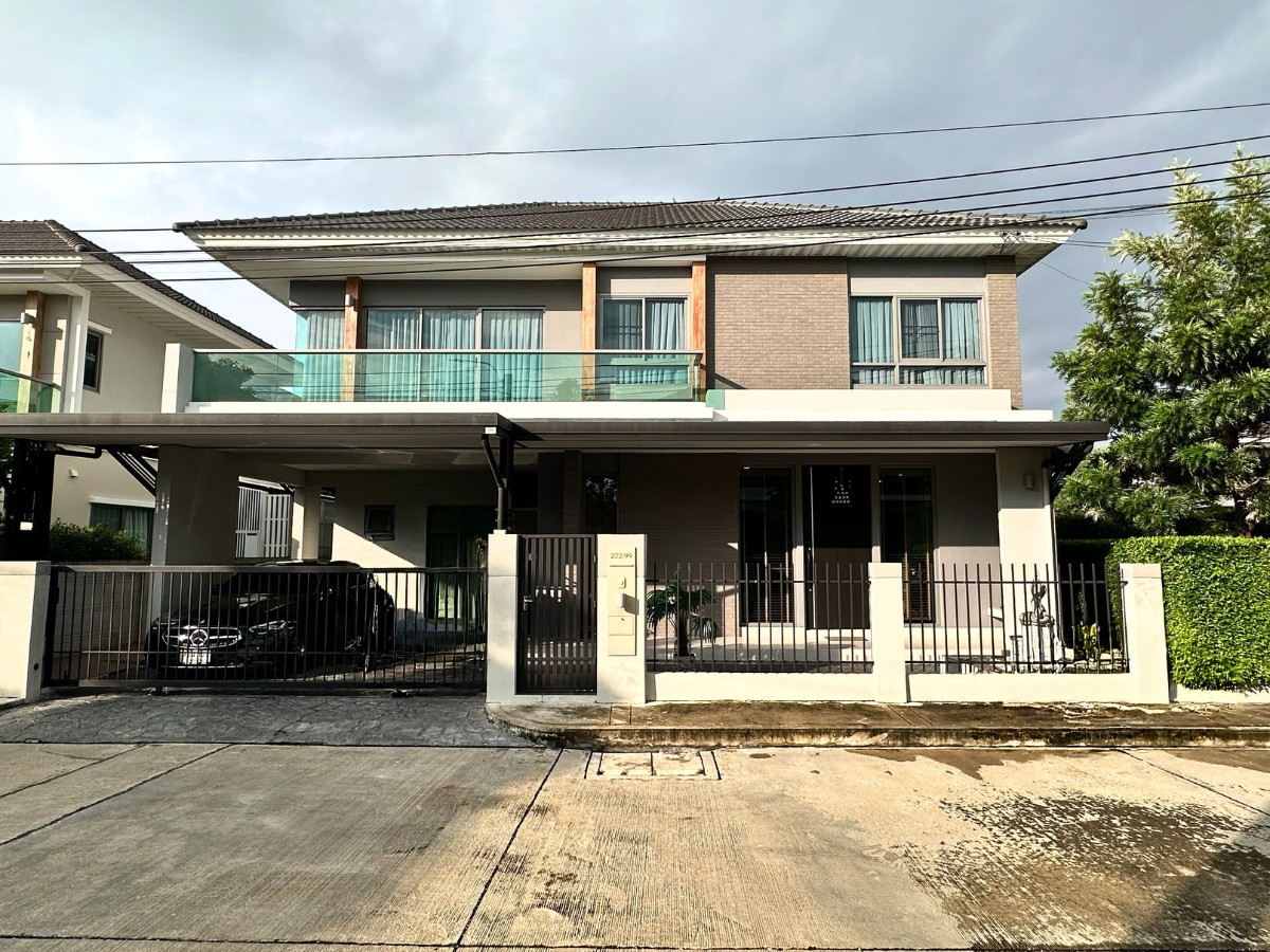HouseNonthaburi, Bang Yai, Bangbuathong : 🏡🌟𝐑𝐚𝐫𝐞 𝐈𝐭𝐞𝐦! For sale/rent luxury house Perfect Place Rattanathibet-Sai Ma. Single house on the corner, very beautiful house, owner takes good care of it, close to MRT, convenient travel.
