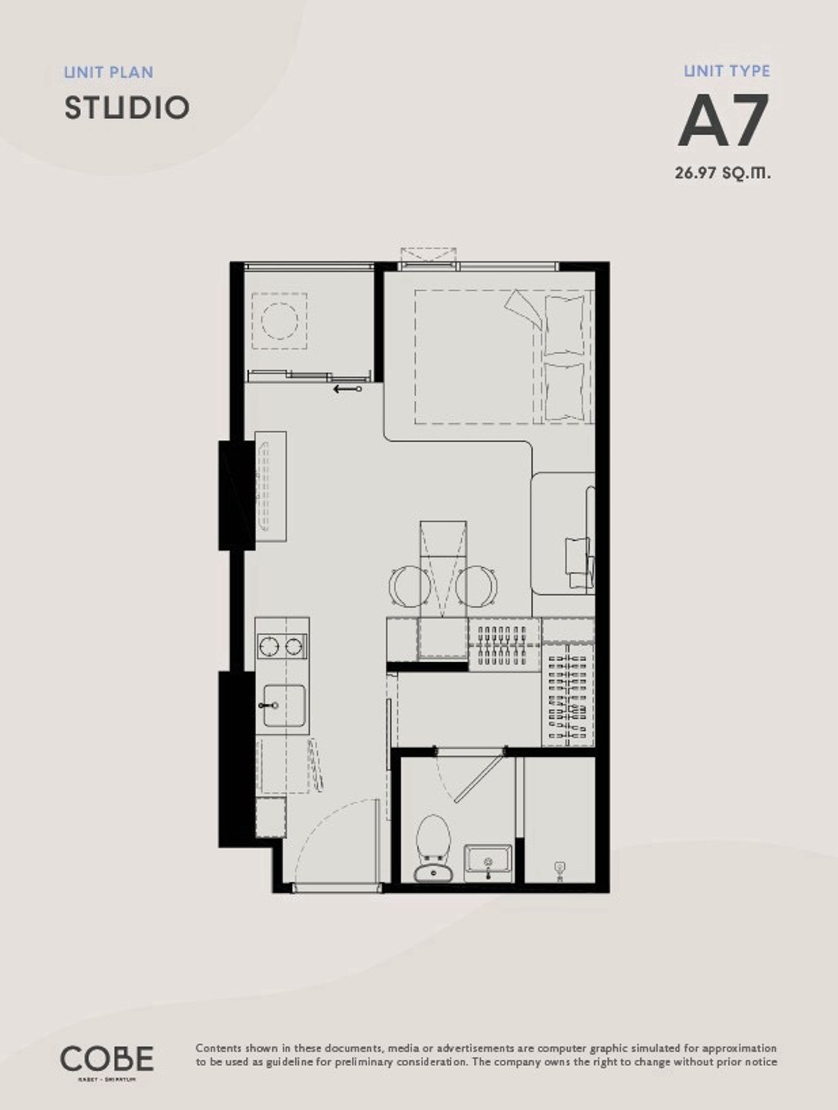 Sale DownCondoKasetsart, Ratchayothin : Selling down payment Cobe Kaset - Sripatum, 12th floor, Studio room, garden view, Kasetsart University, owner selling it himself.
