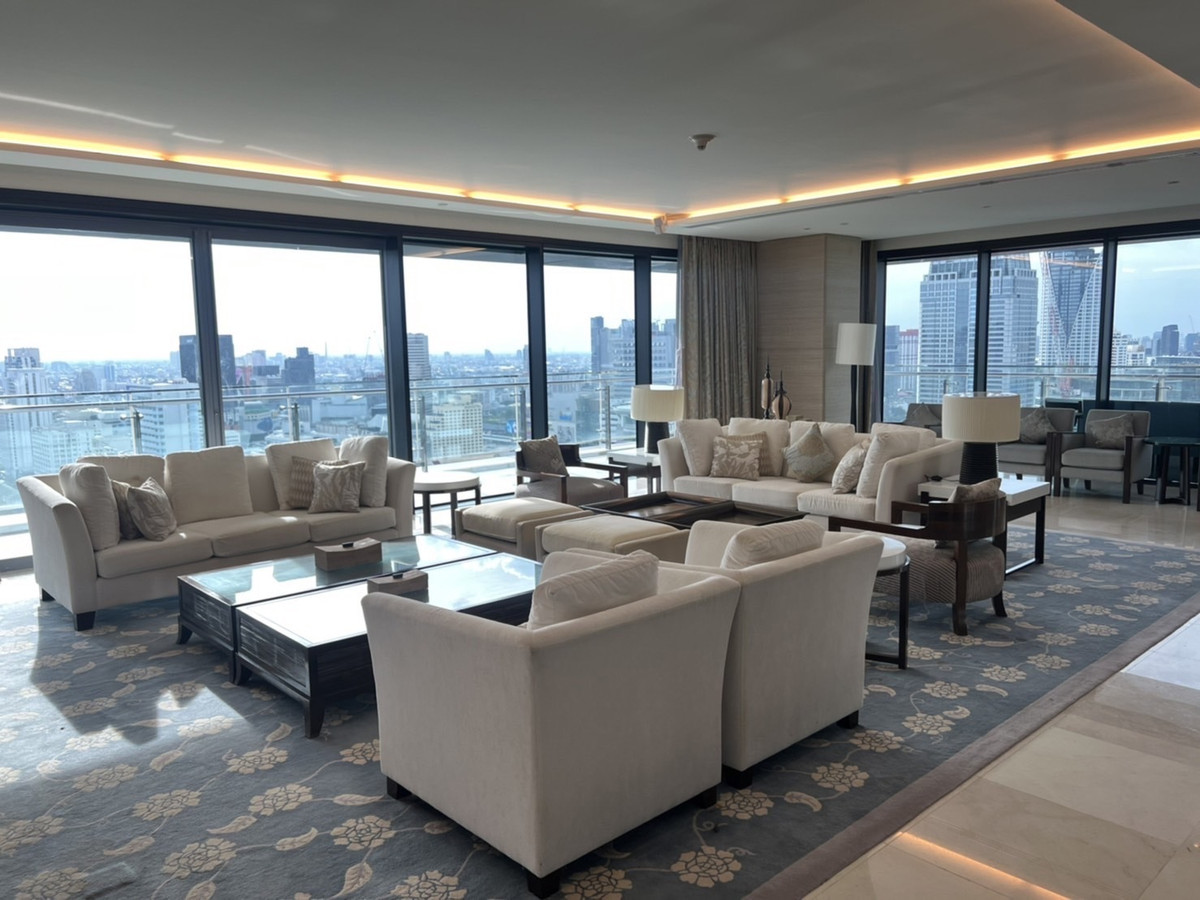 For RentCondoWitthayu, Chidlom, Langsuan, Ploenchit : The Residences at The St. Regis Bangkok - 4 Bedrooms for RENT