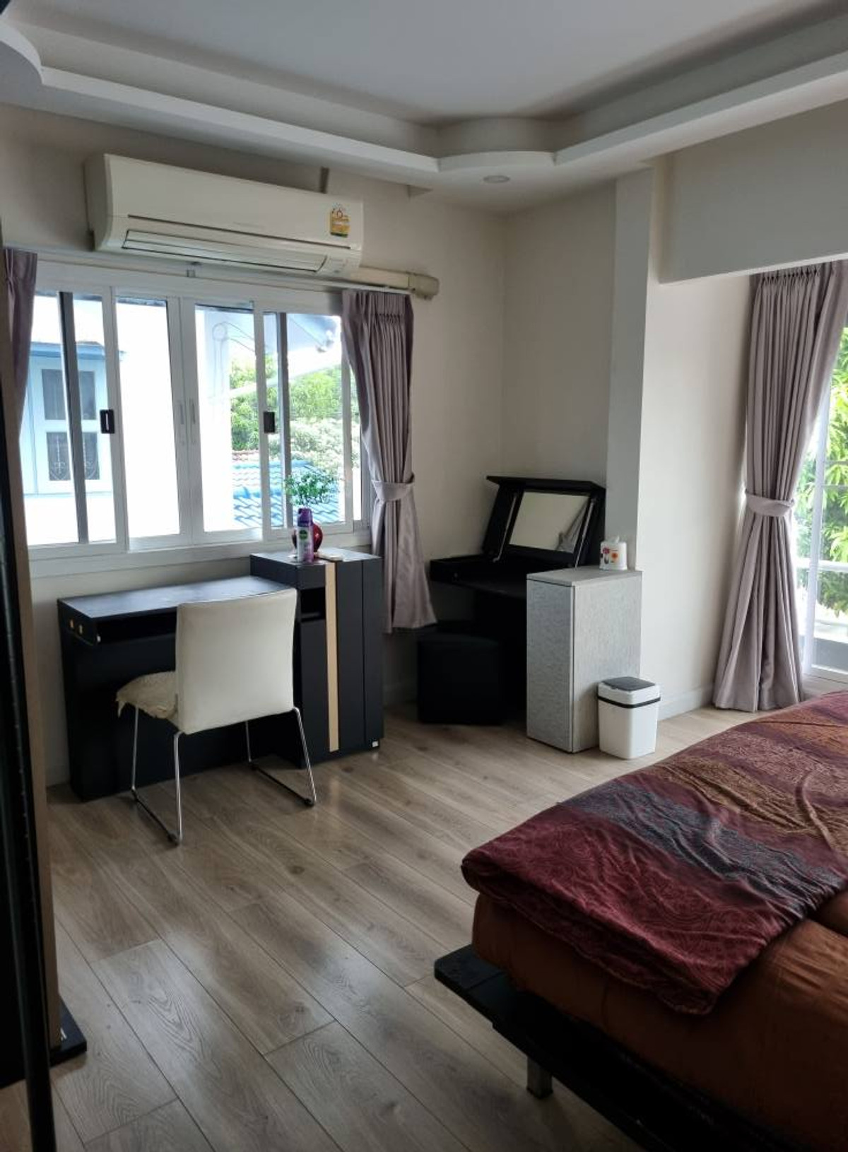 For RentHouseMin Buri, Romklao : Single house for rent 🔥 Sammakon Ramkhamhaeng 🔥 3 bedrooms, 2 bathrooms, fully furnished and equipped, ready to move in