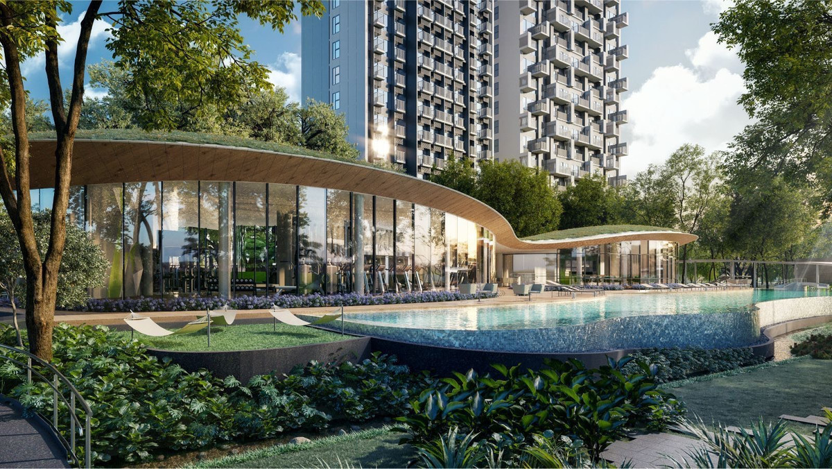 ขายดาวน์คอนโดเลียบทางด่วนรามอินทรา : ขายดาวน์ คอนโด Noble Create เอกมัย–รามอินทรา (30.10 ตร.ม.) 1 นอน  ติด Crystal Park ประดิษฐ์มนูธรรม