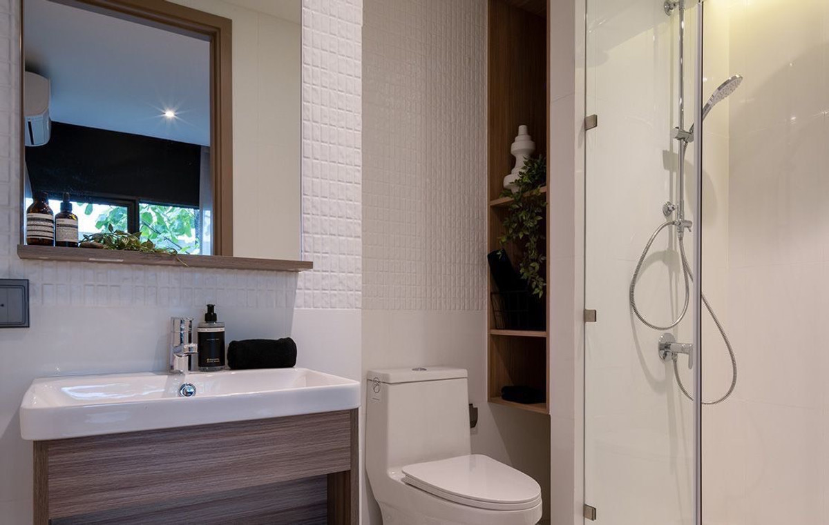 ขายดาวน์คอนโดเลียบทางด่วนรามอินทรา : ขายดาวน์ คอนโด Noble Create เอกมัย–รามอินทรา (30.10 ตร.ม.) 1 นอน  ติด Crystal Park ประดิษฐ์มนูธรรม