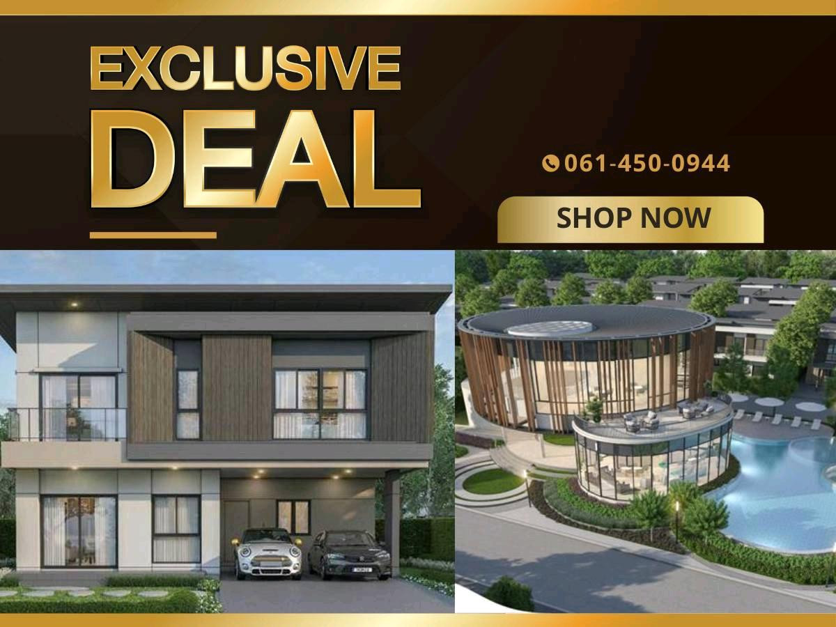 For SaleHousePathum Thani,Rangsit, Thammasat : Venue ID Vibhavadi–Phaholyothin
Single detached homes on the main road, close to the BTS — now with the best, hard-hitting deals of the year❗️
📱061-450-0944
