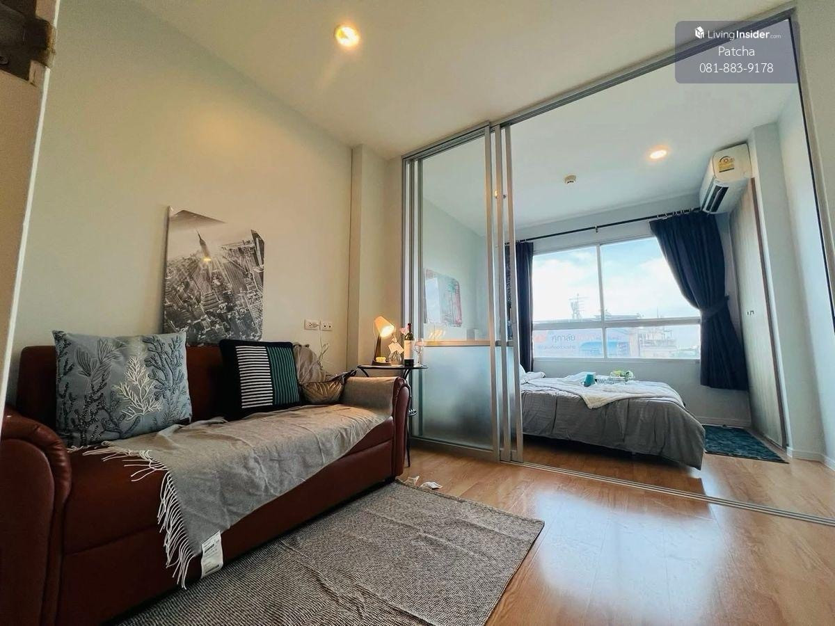 For SaleCondoOnnut, Udomsuk : 💫 Selling “Lumpini Ville On Nut 46”. Two units available in Building D and C1, 5th floor, facing the 7-Eleven. 💸 Price 1.39 million baht. The units are newly renovated. Building C1, 5th floor, 23 sq.m., street view. 7-Eleven is located under the building.