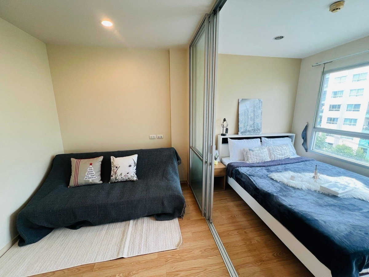 For SaleCondoOnnut, Udomsuk : 💫 Selling “Lumpini Ville On Nut 46”. Two units available in Building D and C1, 5th floor, facing the 7-Eleven. 💸 Price 1.39 million baht. The units are newly renovated. Building C1, 5th floor, 23 sq.m., street view. 7-Eleven is located under the building.