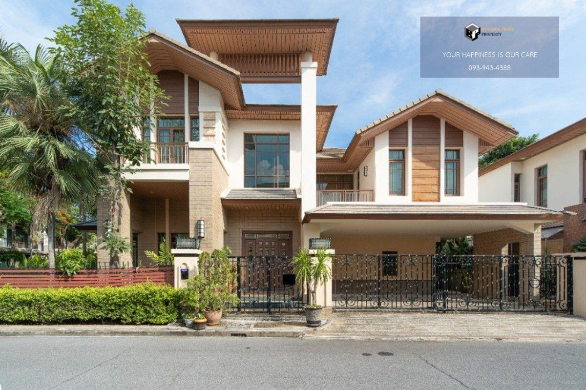 For RentHouseOnnut, Udomsuk : Baan Sansiri Sukhumvit 67 | Corner house Rare Item – next to the tree tunnel. In the middle of the village Not attached to the project fence #2025120113275