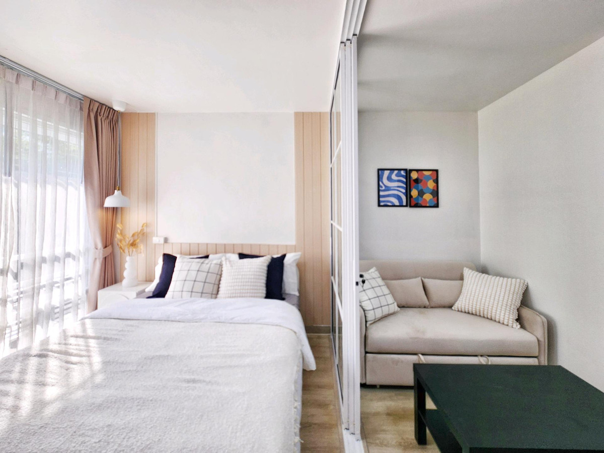 ขายคอนโดพระราม 9 เพชรบุรีตัดใหม่ RCA : ห้องรีโนเวทใหม่ ใกล้ RCA ราคาล้านกลาง ภายในโครงการร่มรื่น ขนาด 26 ตร.ม.