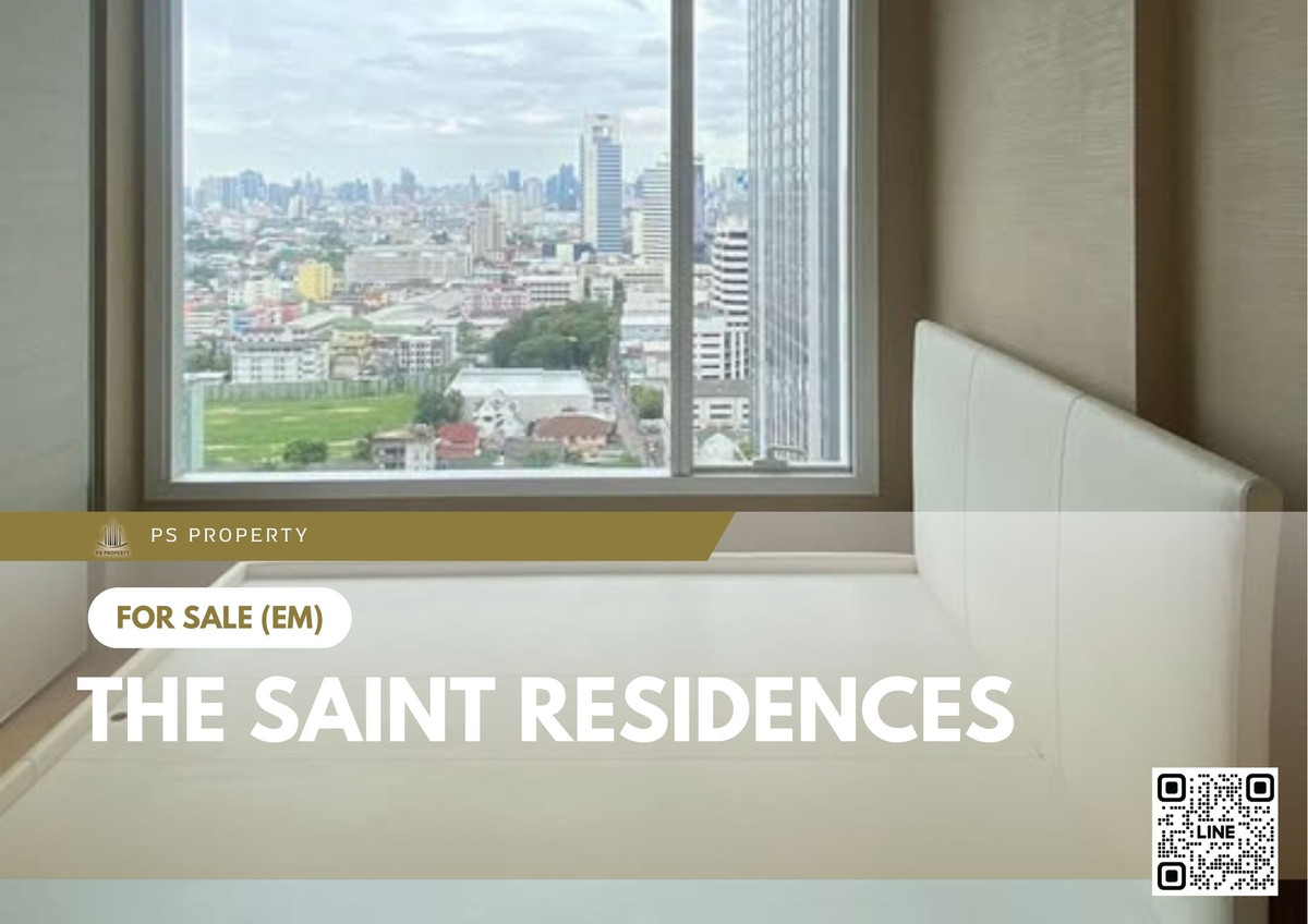 For SaleCondoLadprao, Central Ladprao : Urgent sale 📍 The Saint Residences 📍 Fully furnished and equipped with appliances, near BTS Ha Yaek Lat Phrao