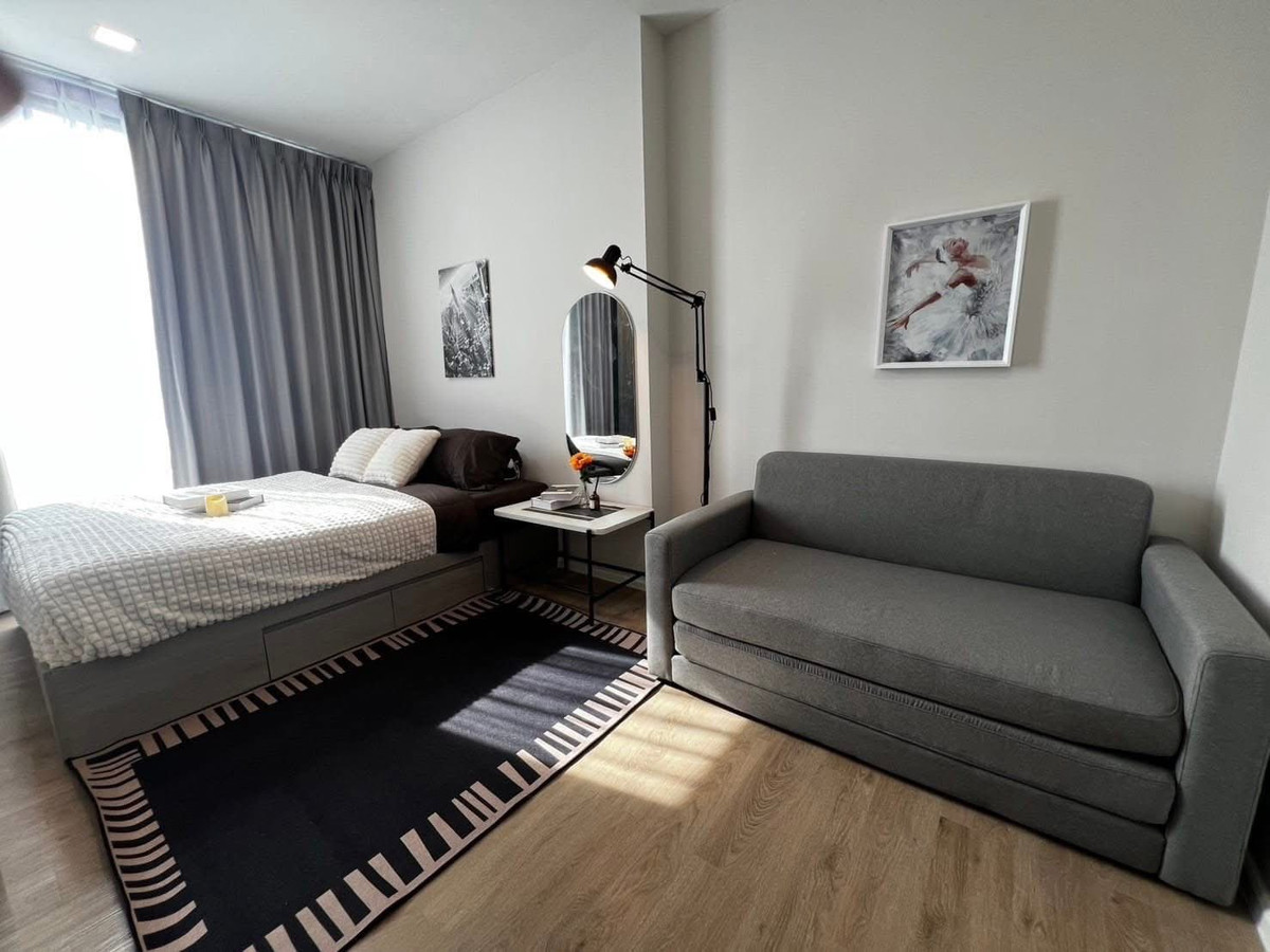 For RentCondoRamkhamhaeng, Hua Mak : For rent ✨ Modiz Rhyme Ramkhamhaeng ✨ Fully furnished and equipped, near MRT Ramkhamhaeng