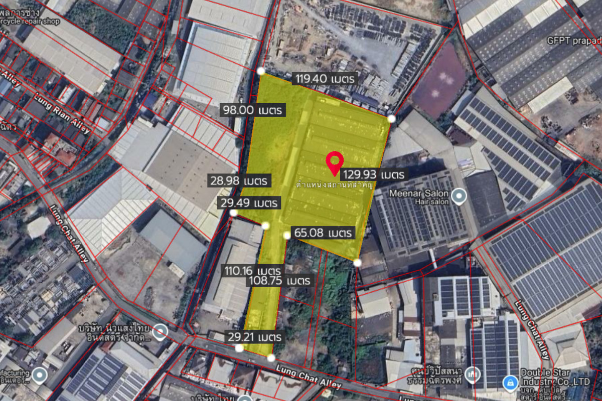 For SaleFactoryRathburana, Suksawat : Industrial land with factory buildings for sale at Suksawat 84 Purple zone with Ror Ngor 4 license