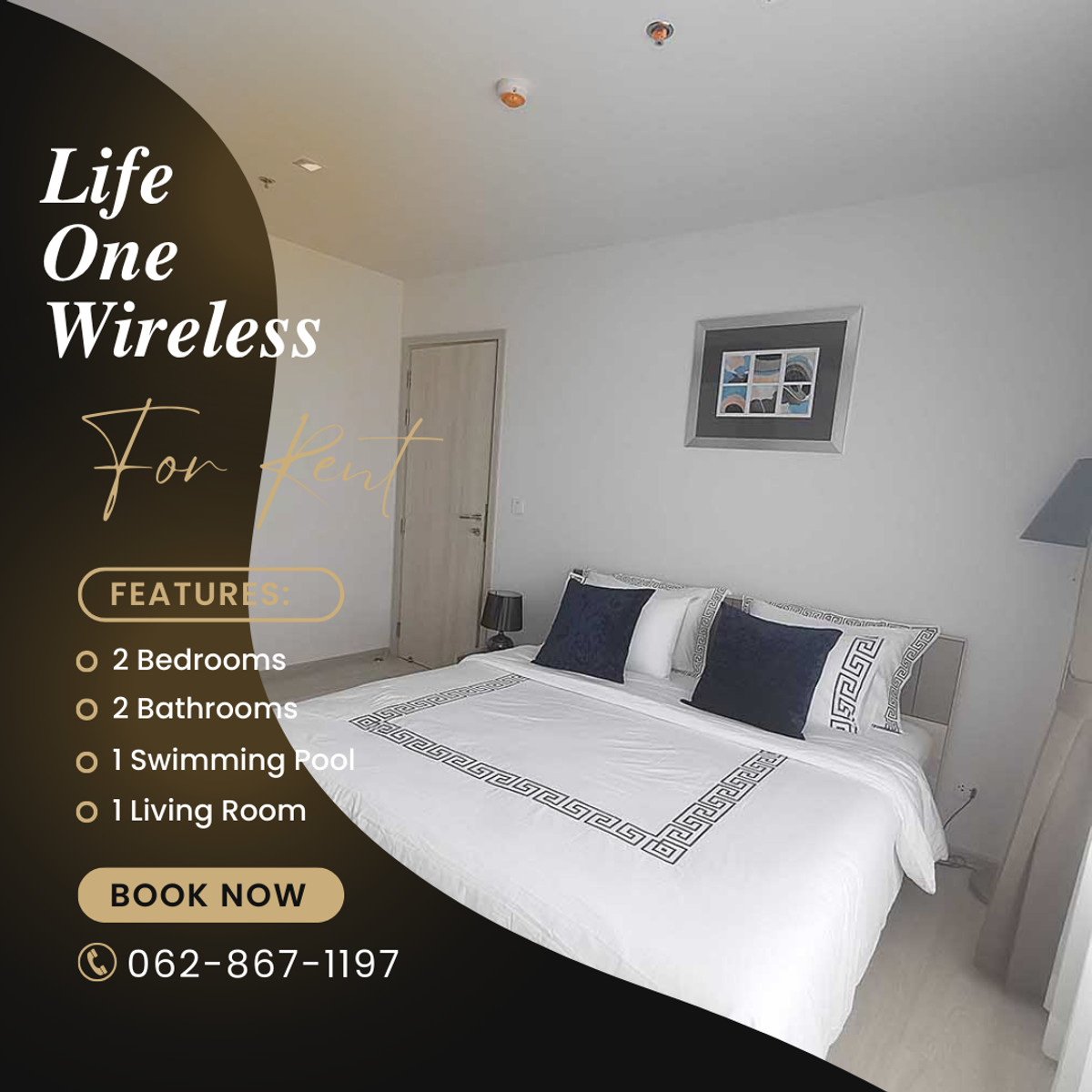 ให้เช่าคอนโดวิทยุ ชิดลม หลังสวน : 🔥(𝑹𝒆𝒏𝒕) Life One Wireless 🔥 ไลฟ์ วัน ไวร์เลส 🔥