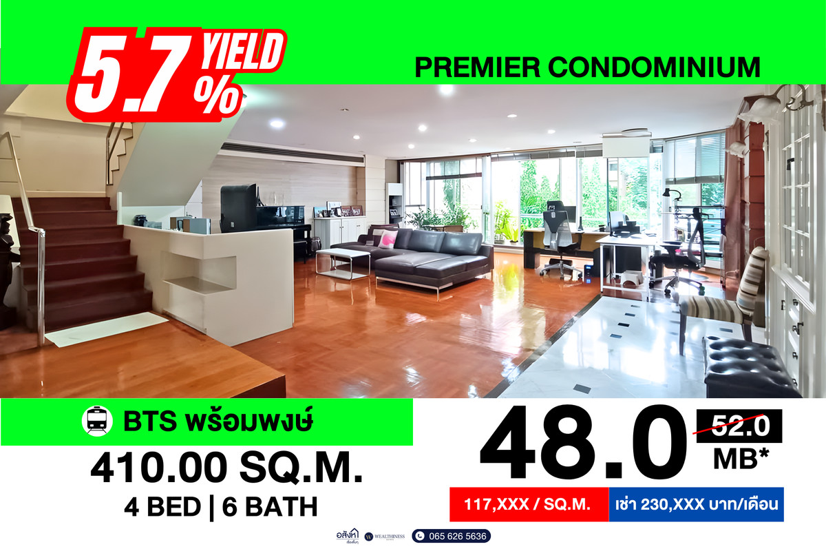 For SaleCondoSukhumvit, Asoke, Thonglor : 👑 The Ultimate Penthouse! The pinnacle of privacy — one unit per entire floor