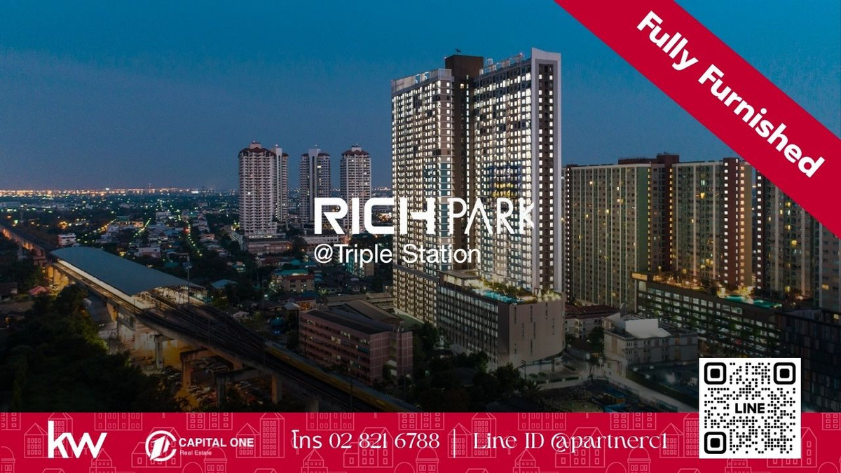 ให้เช่าคอนโดพัฒนาการ ศรีนครินทร์ : ให้เช่า - ✨ Rent | The Rich Park @ Triple Station ✨