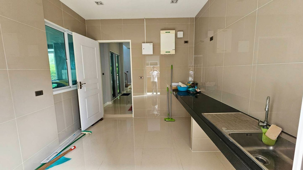 For SaleHouseLadkrabang, Suwannaphum Airport : 113.5 sq m, 3 bedrooms, 4 bathrooms, 2-story detached house, Two Grand Monaco, Bangna Wongwaen.