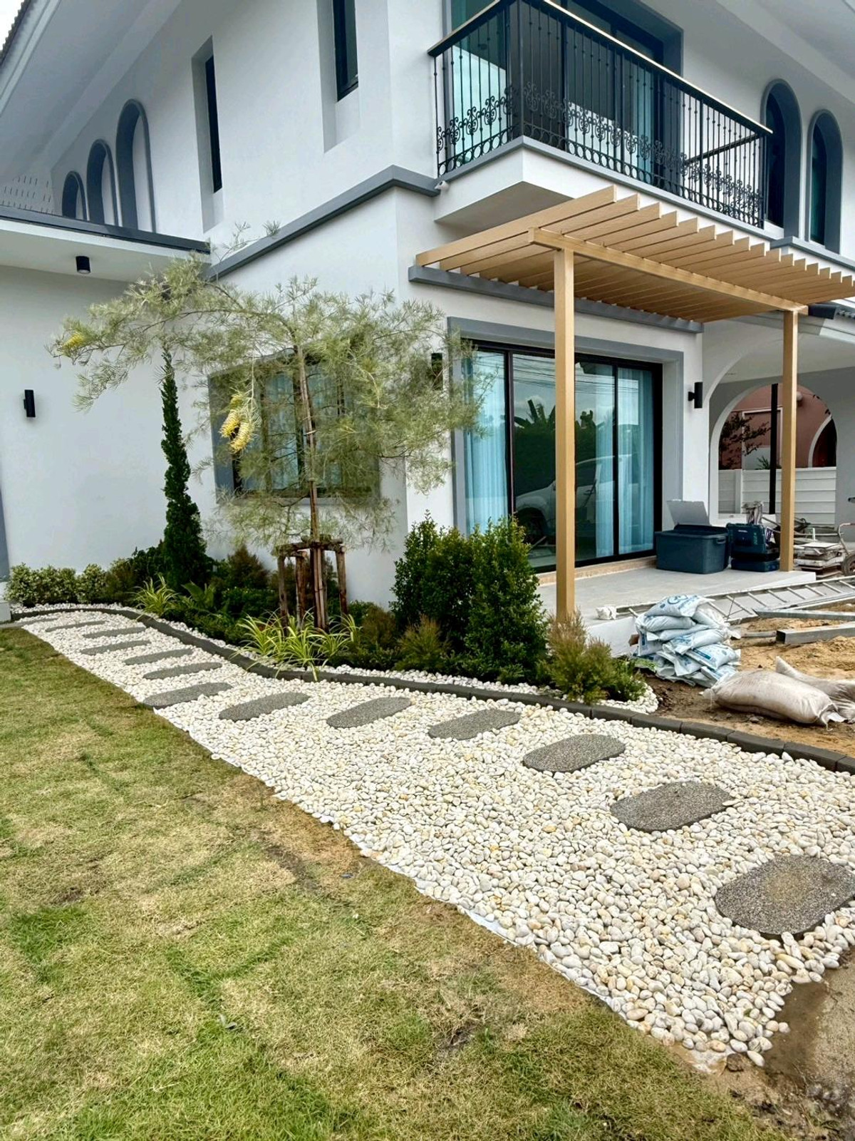 For SaleHouseNawamin, Ramindra : 2-story detached house for sale, Tuscana Village Phraya Suren 41 Pink Line Near Fashion Island Department Store, The Promenade, Makro, Big C, Lotus, The Jazz along Khlong Song, Hathaimit Market, Minburi Market, Thai Watsadu, HomePro, renovated and ready t