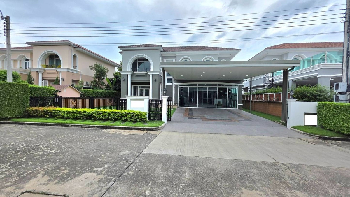 For SaleHouseLadkrabang, Suwannaphum Airport : 113.5 sq m, 3 bedrooms, 4 bathrooms, 2-story detached house, Two Grand Monaco, Bangna Wongwaen.