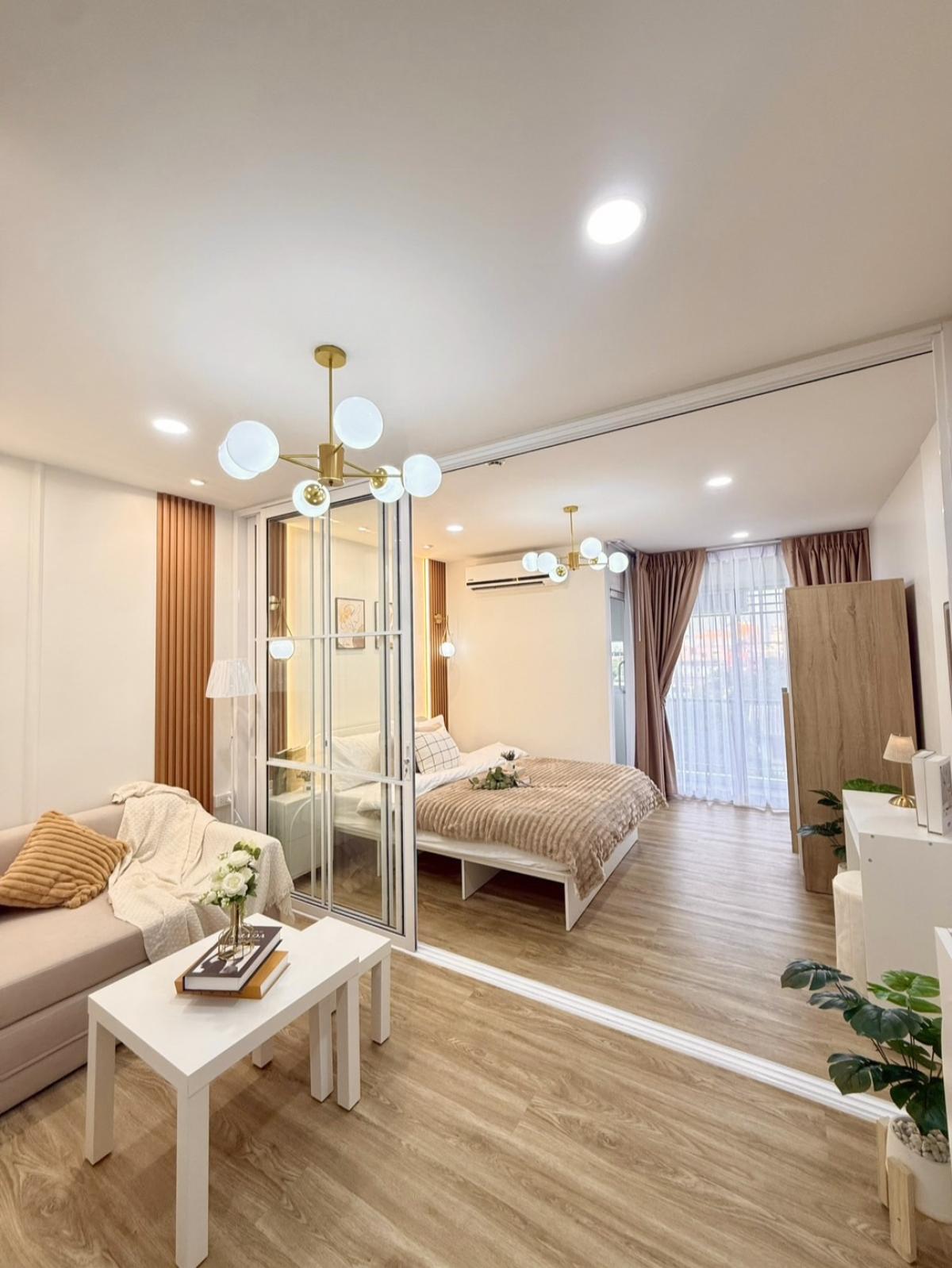 ขายคอนโดบางนา แบริ่ง ลาซาล : 🔥ขาย 🌟ห้องรีโนเวทใหม่ 🧳พร้อมอยู่ 🏢บี คอนโด บางนา - ตราด กม.5 31 ตร.ม.