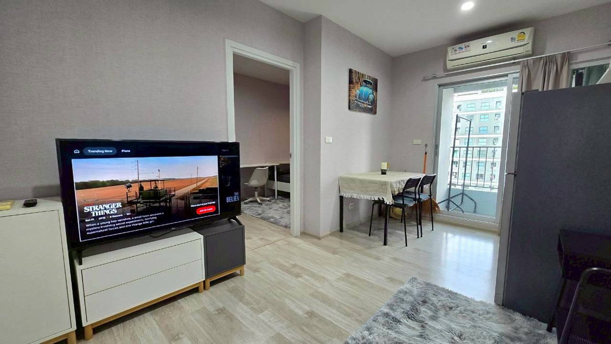 For RentCondoRama9, Petchburi, RCA : For rent, Plum condo ramkhamhaeng station, beautiful room, complete, ready to move in.