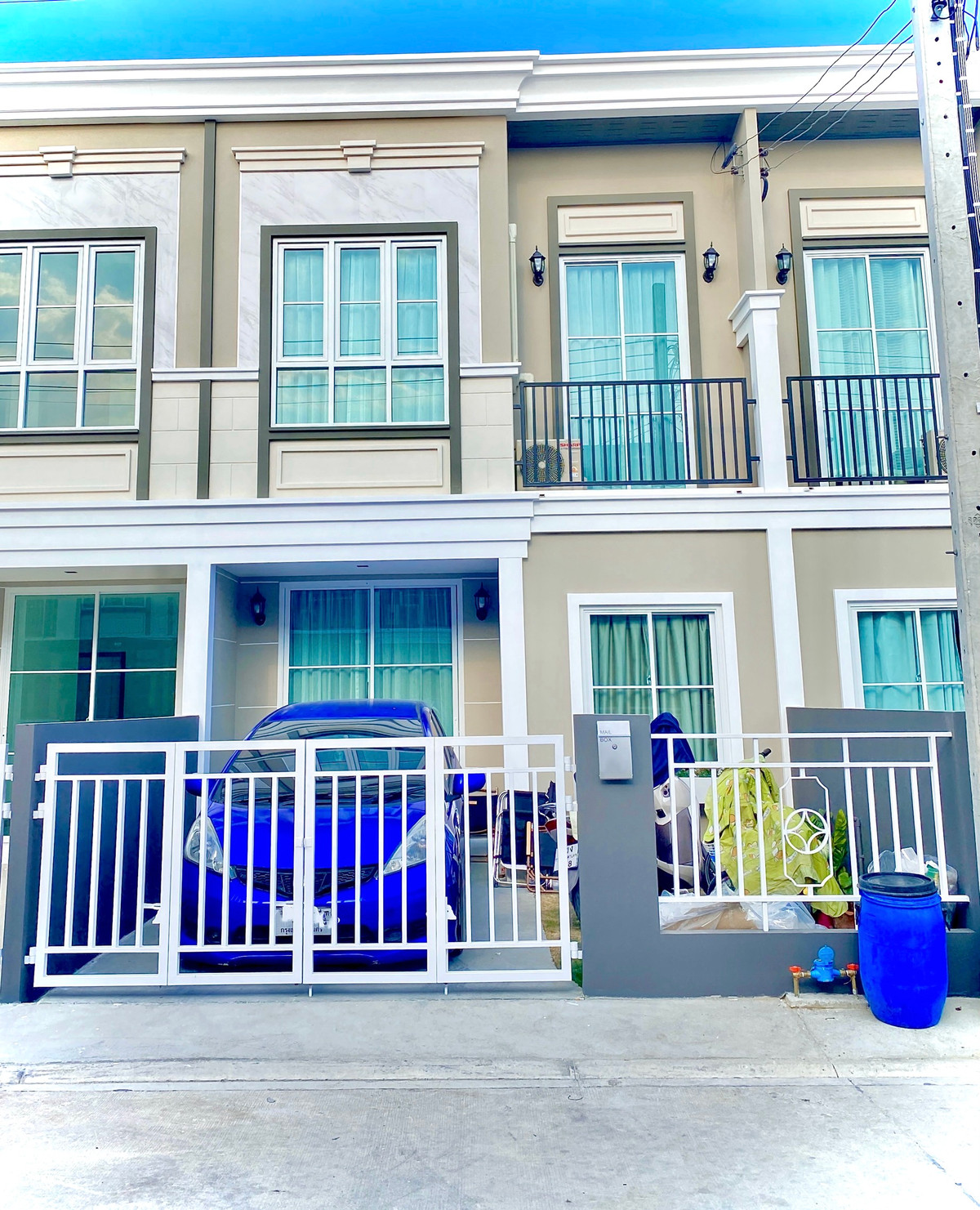 For RentTownhomeBangna, Bearing, Lasalle : Townhome for rent iCopenh Sukhumvit 76, fully furnished, near BTS Bearing 10 minutes, Imperial Samrong.