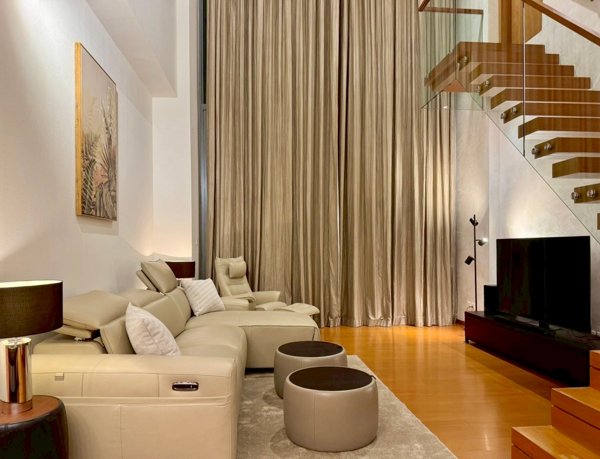 ให้เช่าคอนโดสาทร นราธิวาส : Newly Renovated🌟 Duplex Luxury Condo @ The Sukhothai Residence ใกล้ One Bangkok 1 กม. / MRT ลุมพินี