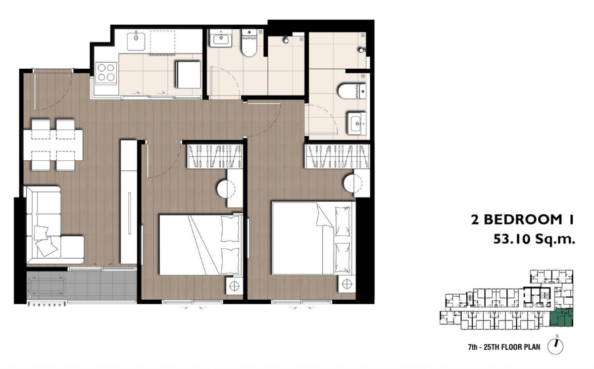 For SaleCondoBang Sue, Wong Sawang, Tao Pun : 🔥 HOT DEAL 🚝 The Privacy Parc Tao Poon ✨ 1 Bedroom, 1 Bathroom — Best Price Guaranteed! 💯 📱 092-8088899