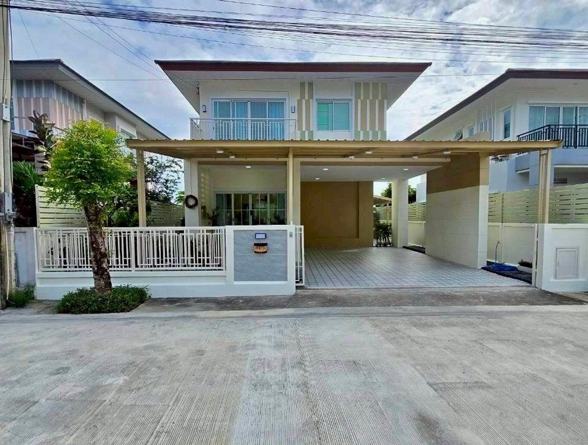 ขายบ้านนวมินทร์ รามอินทรา : ขายบ้านเดี่ยว 2 ชั้น หลังมุม ถนนหทัยราษฎร์ | หมู่บ้านวิลล่าจามจุรี รามอินทรา–หทัยราษฎร์ | หลังบ้านไม่ชนใคร พร้อมเฟอร์นิเจอร์ ใกล้สวนส่วนกลาง