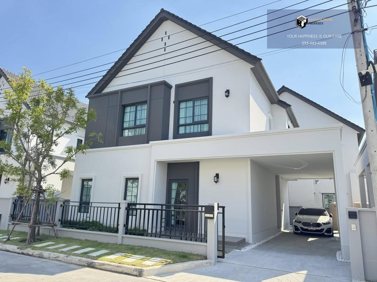 ขายบ้านบางนา แบริ่ง ลาซาล : Centro Bangna | ใกล้เมกาบางนา พื้นที่สวนรอบบ้าน เฟอร์นิเจอร์ครบ #2025120613353