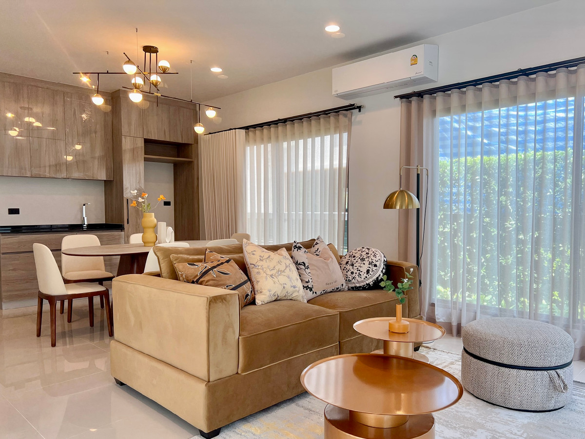 ให้เช่าบ้านพัฒนาการ ศรีนครินทร์ : ให้เช่าบ้านเดี่ยว Burasiri Krungthep Kreetha | หลังริม พื้นที่สวนใหญ่ | ตกแต่งครบ พร้อมเข้าอยู่ | Pet Friendly