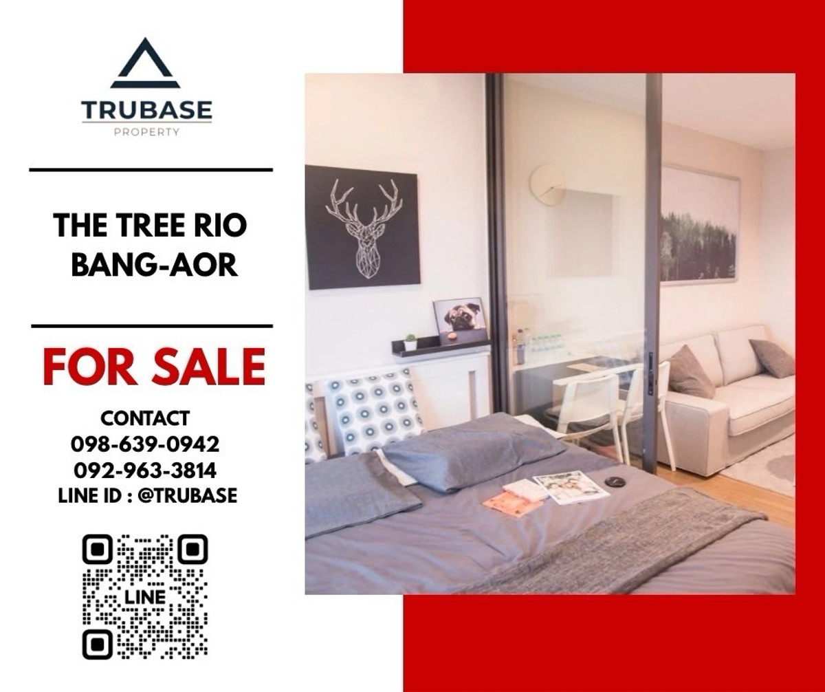 For SaleCondoPinklao, Charansanitwong : 📍For sale The tree rio bang-aor, next to MRT Bang O and near Yanhee Hospital 📍