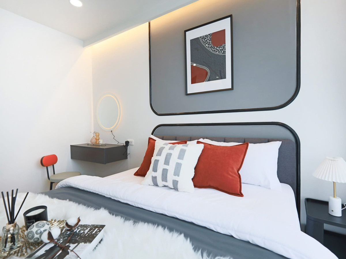 For SaleCondoOnnut, Udomsuk : Condo in Udomsuk area, installment 8,xxx, better than renting || Big room 32 sq m.✨ || Open view, complete central area 🤩 || 5 minutes to Central Bangna 🛍