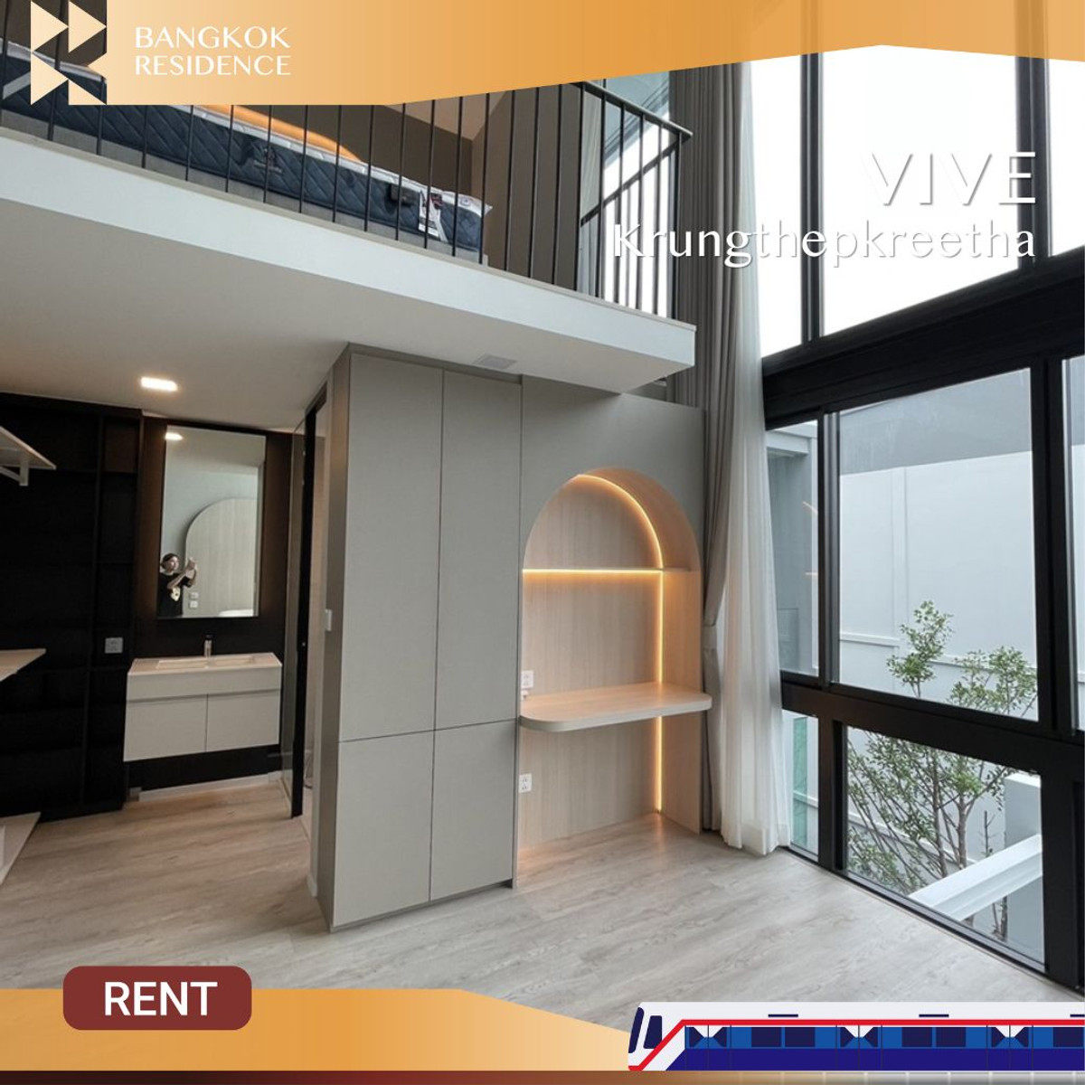For RentHousePattanakan, Srinakarin :  Luxury Ready-to-Move-In Home! 🏡 VIVE Krungthepkreetha – 3-Storey Detached House 💎 Special Price 