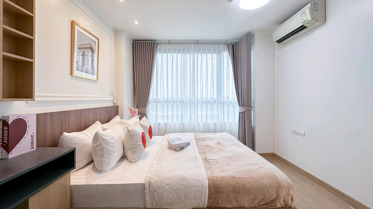 For SaleCondoRamkhamhaeng, Hua Mak : 🏙Good condo, location like it🤩📍 “U Delight@Hua Mak“ 🚅Near MRT, ARL, just come and move in now🤗🤗