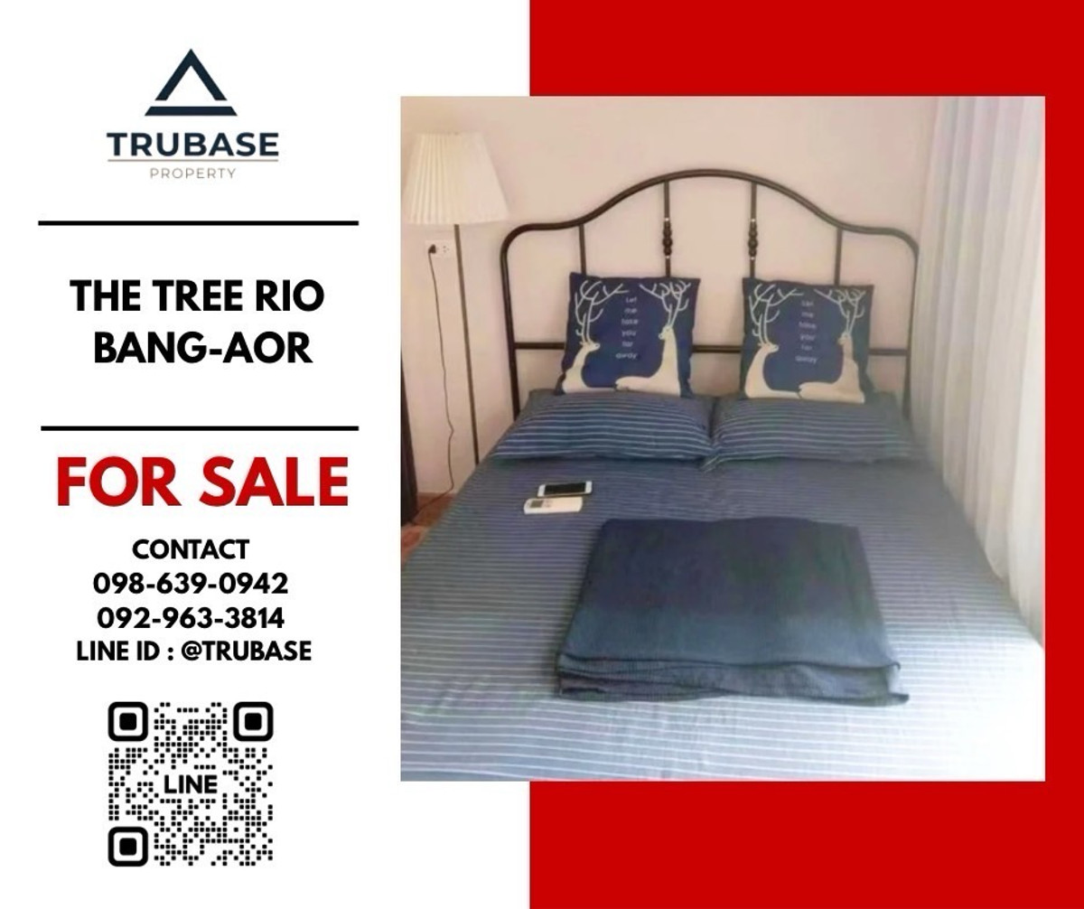 For SaleCondoPinklao, Charansanitwong : 📍For sale: The tree rio bang-aor, next to MRT Bang O and near Yanhee Hospital📍
