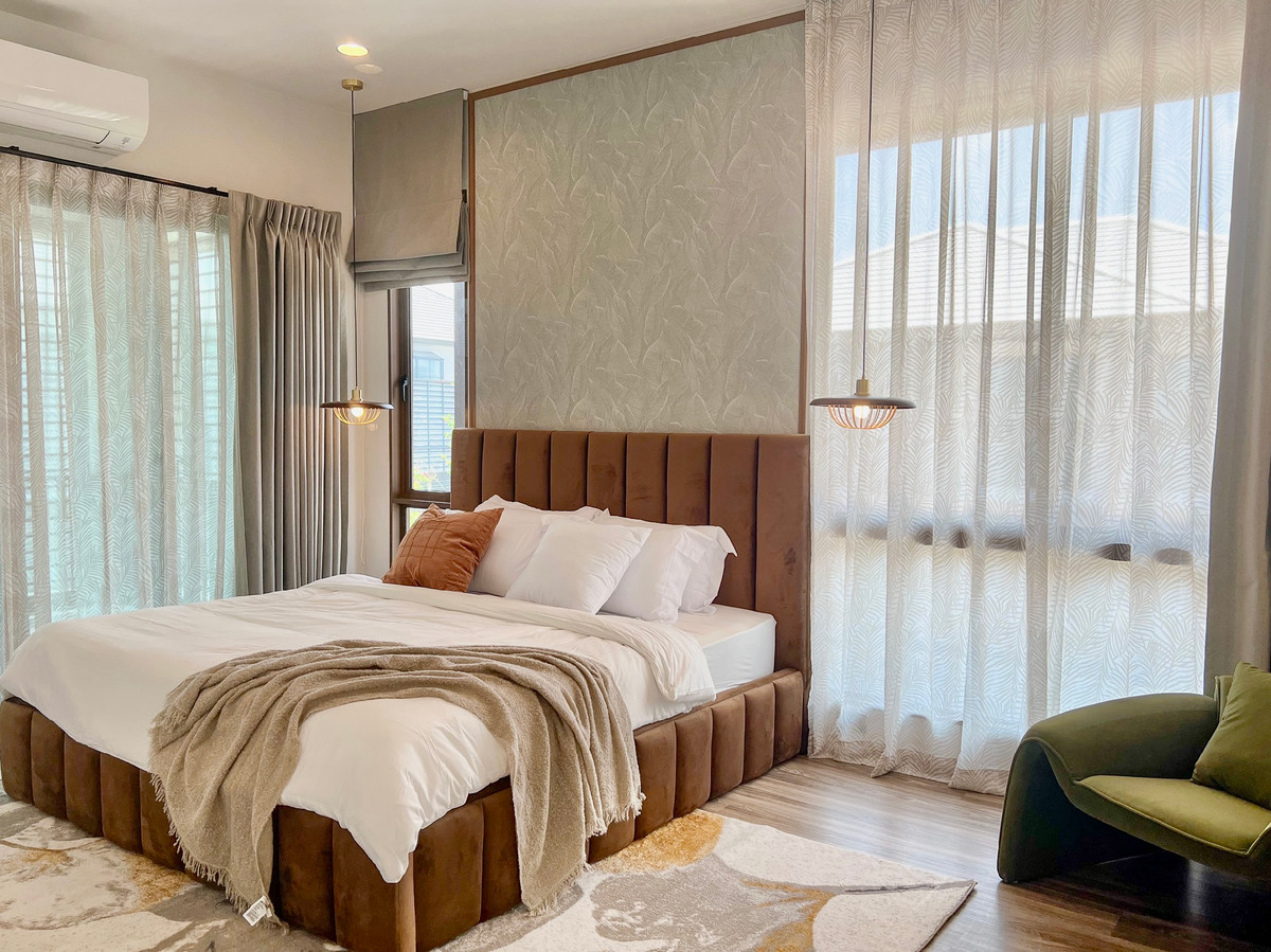 ให้เช่าบ้านพัฒนาการ ศรีนครินทร์ : ให้เช่าบ้านเดี่ยว Burasiri Krungthep Kreetha | หลังริม พื้นที่สวนใหญ่ | ตกแต่งครบ พร้อมเข้าอยู่ | Pet Friendly